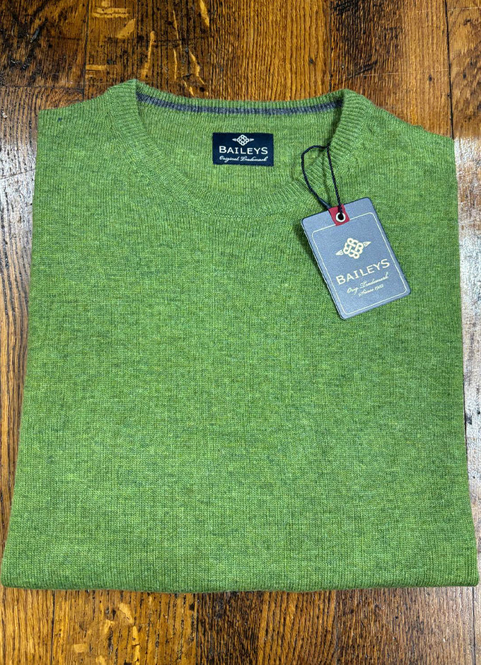 Lambswool Jumper | Crew | Green