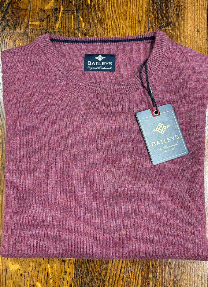 Lambswool Jumper | Crew | Plum