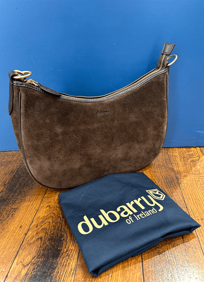 Cushendall Suede And Leather Handbag | Cigar