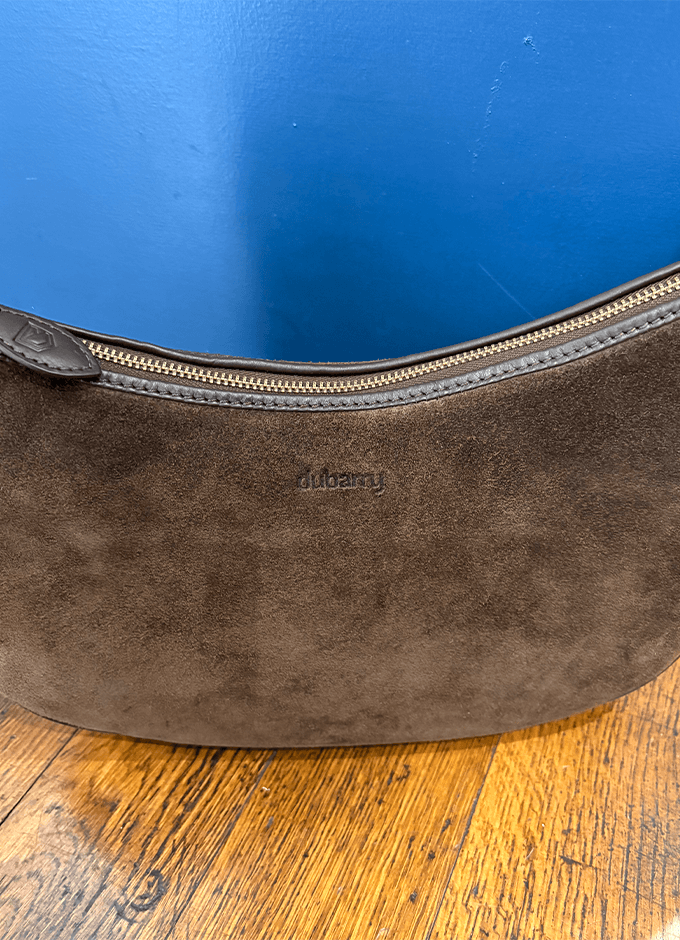 Cushendall Suede And Leather Handbag | Cigar