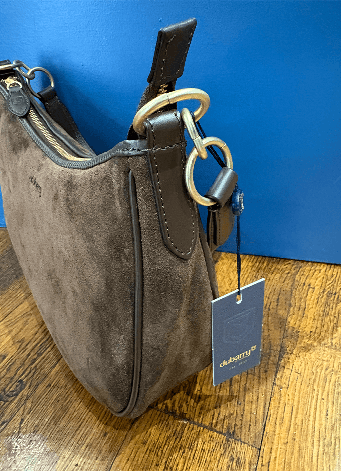 Cushendall Suede And Leather Handbag | Cigar