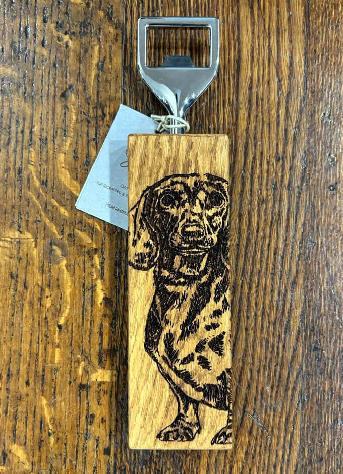 Selbrae | Oak Bottle Opener | Dachshund