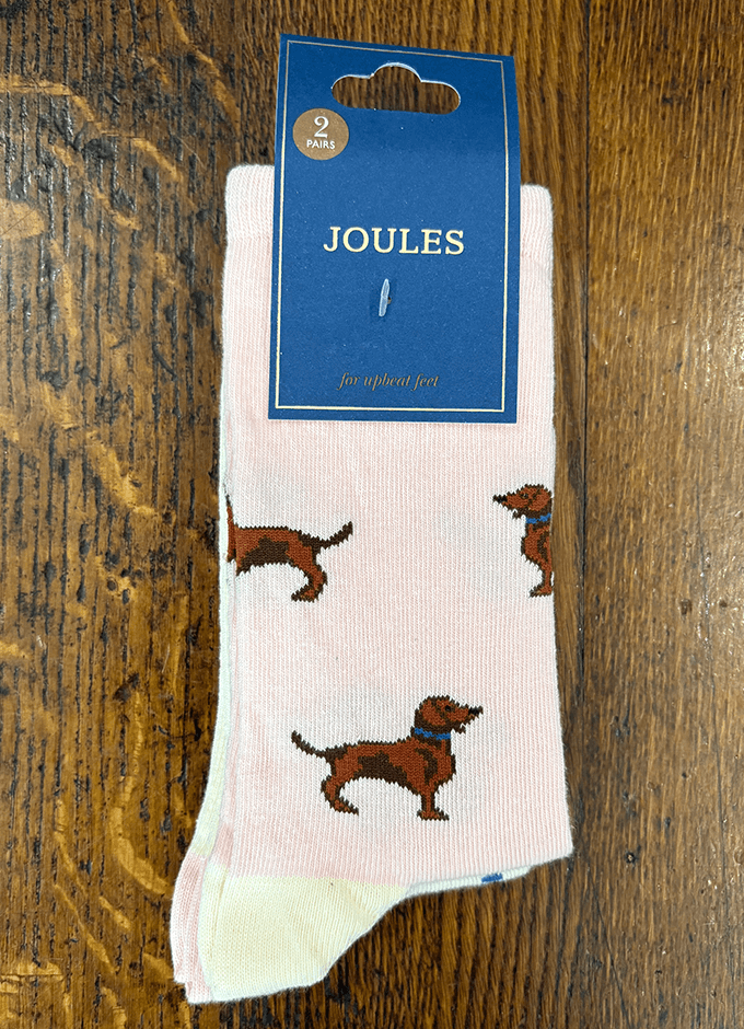Socks 2 Pack| Dachshund| Pink