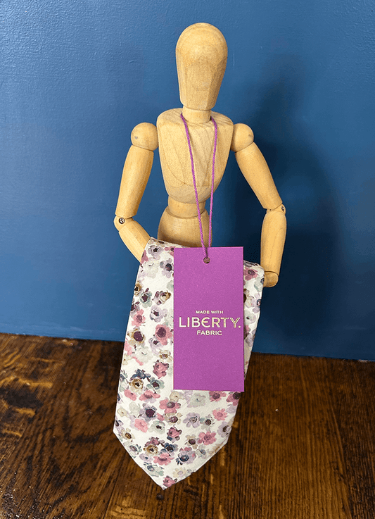 Tie | Australian Daisy Pink | Made with Liberty Fabric