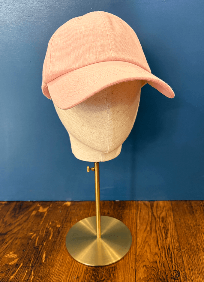 Ladies Daley Linen Baseball Cap | Pink