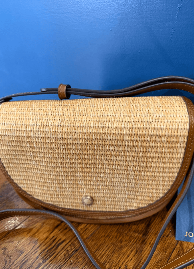 Daphne Neutral Straw Bag