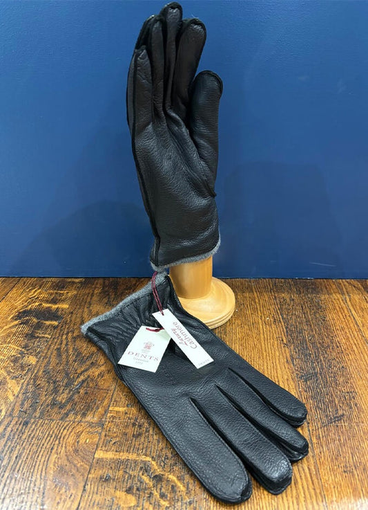 Deerskin/Cashmere Lined Glove | Black