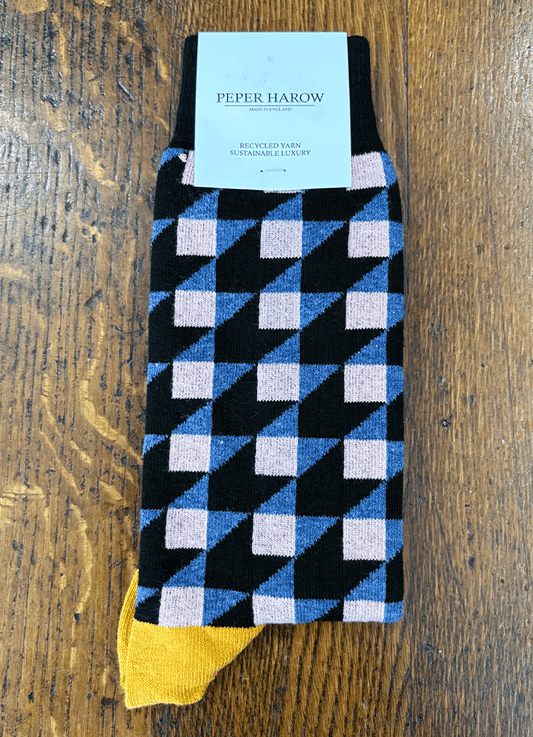 Peper Harow | Dimensional Men's Socks | Black