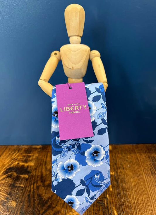 Tie | Pansy Dot | Made with Liberty Fabric