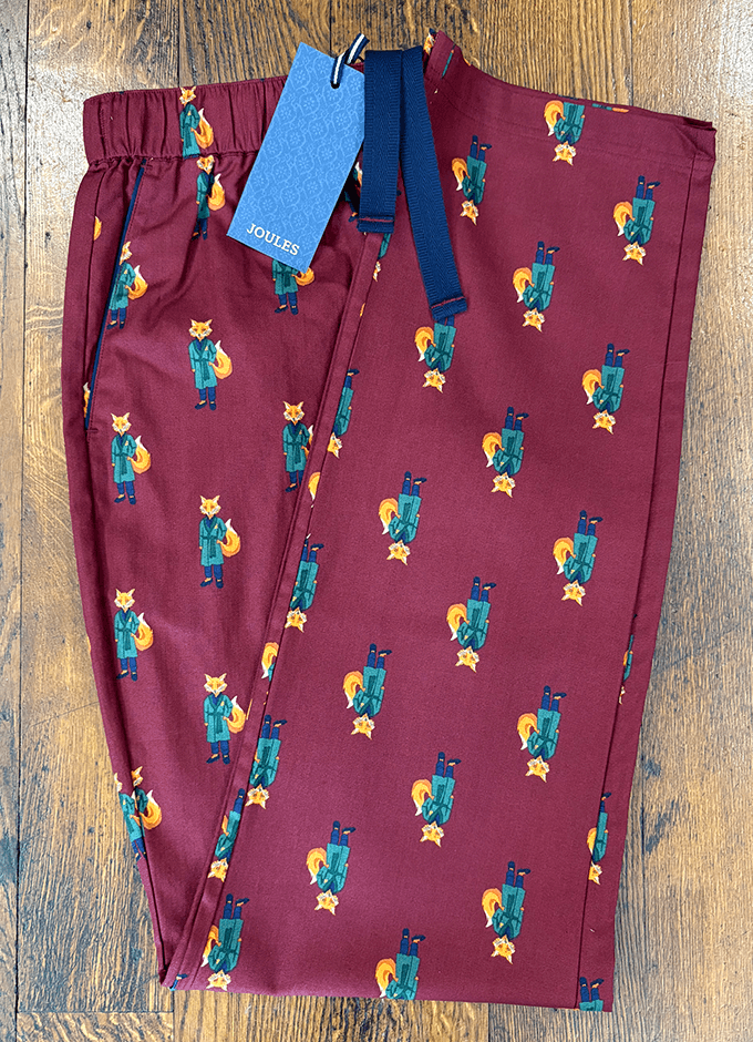 Dozer Pyjama Bottoms | Burgundy Red