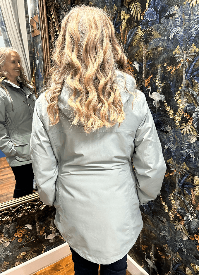 Maple Waterproof Jacket | Blue Sage/Gardenia