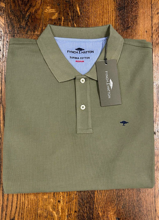 Cotton Polo | Dusty Olive