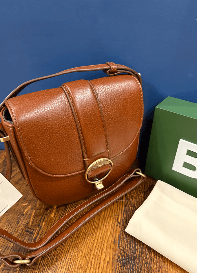 Elm Leather Crossbody Bag | Brown