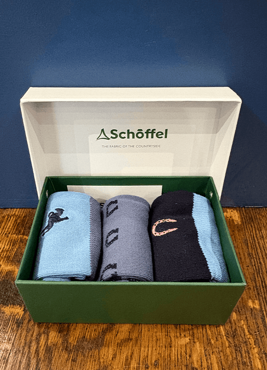 Ladies Bamboo Socks (Box of 3) | Equestrian Mix 4-7