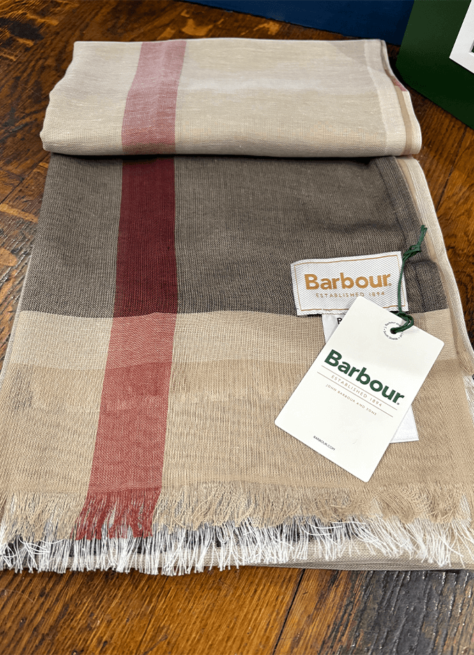 Esther Multi Wear Scarf | Rosewood Tartan