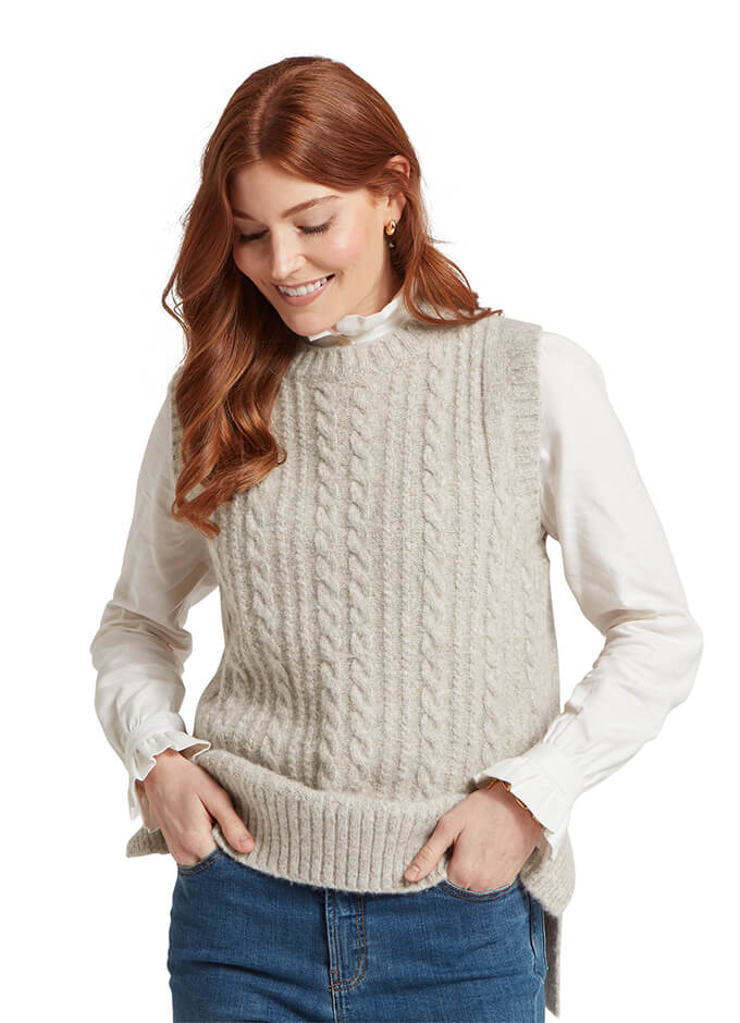 Schoffel Evie Sleeveless Jumper | Cobblestone