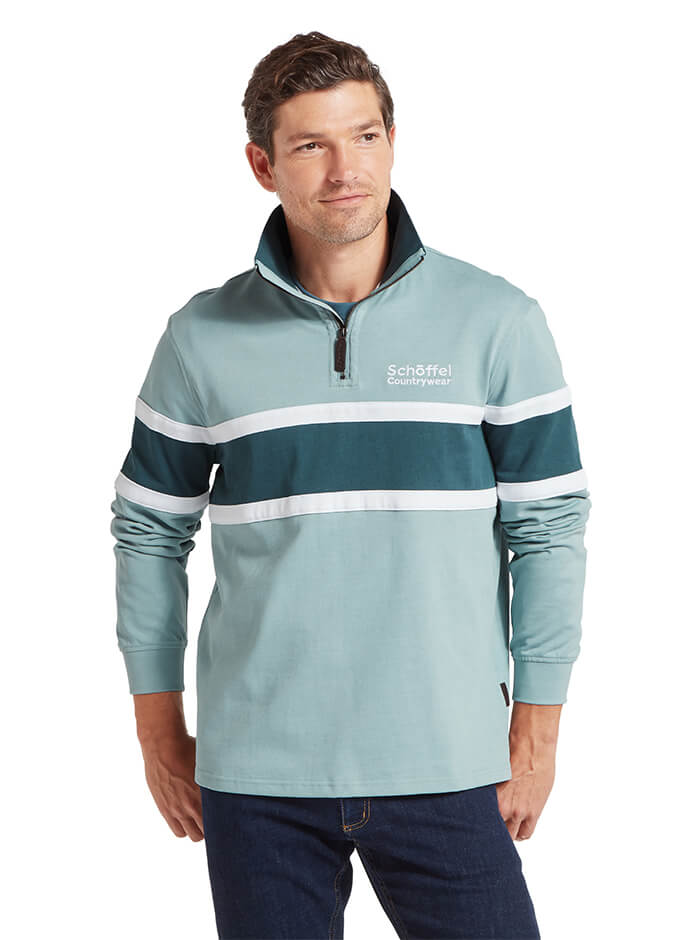 Exmouth Heritage Quarter Zip | Powder Blue