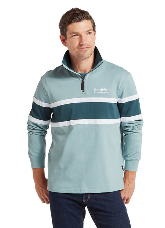 Exmouth Heritage Quarter Zip | Powder Blue
