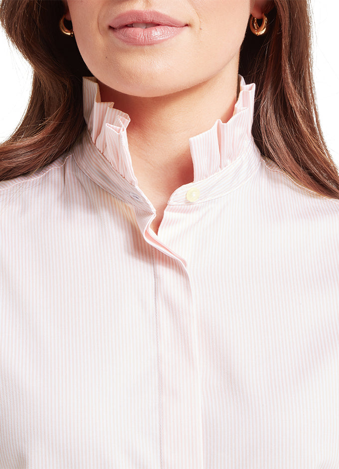 Fakenham Ladies Shirt | Pink Stripe