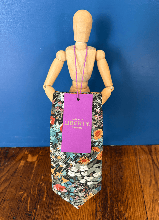 Tie | Faria Green | Made with Liberty Fabric
