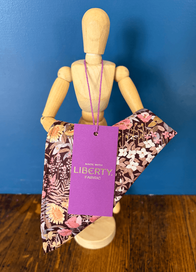 Pocket Square | Faria Pink | Made with Liberty Fabric