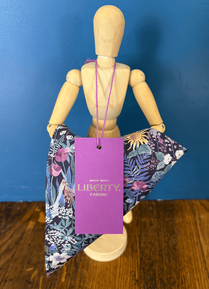 Pocket Square | Faria Purple | Made with Liberty Fabric