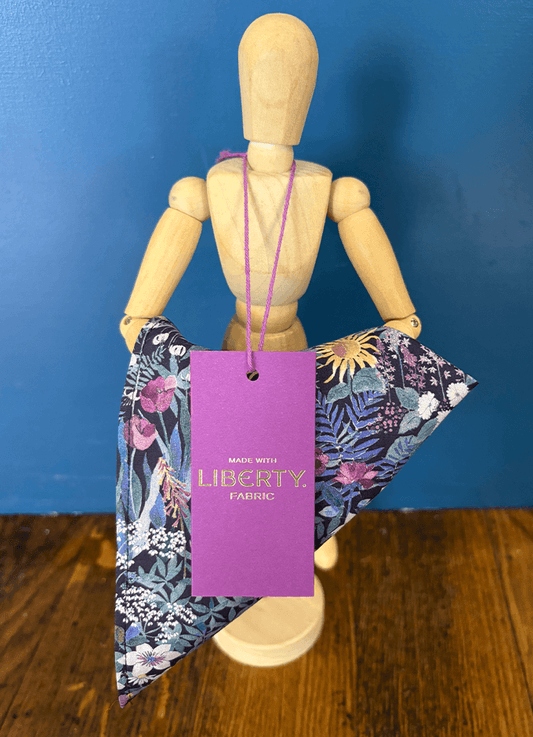 Pocket Square | Faria Purple | Made with Liberty Fabric