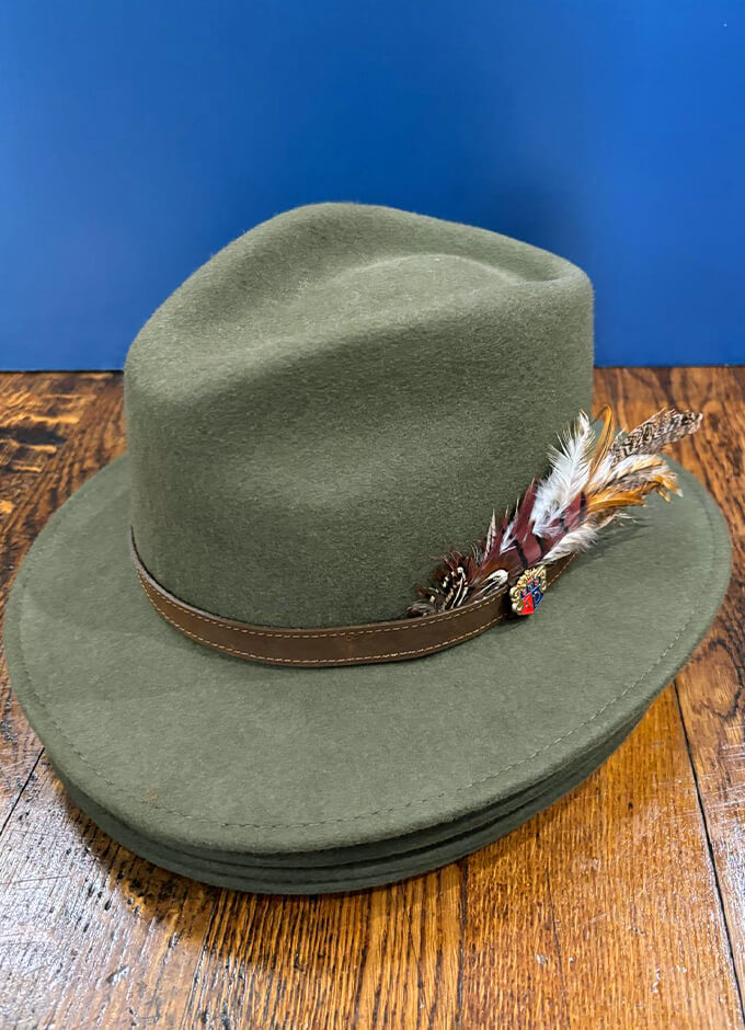 Richmond Ladies Fedora | Olive