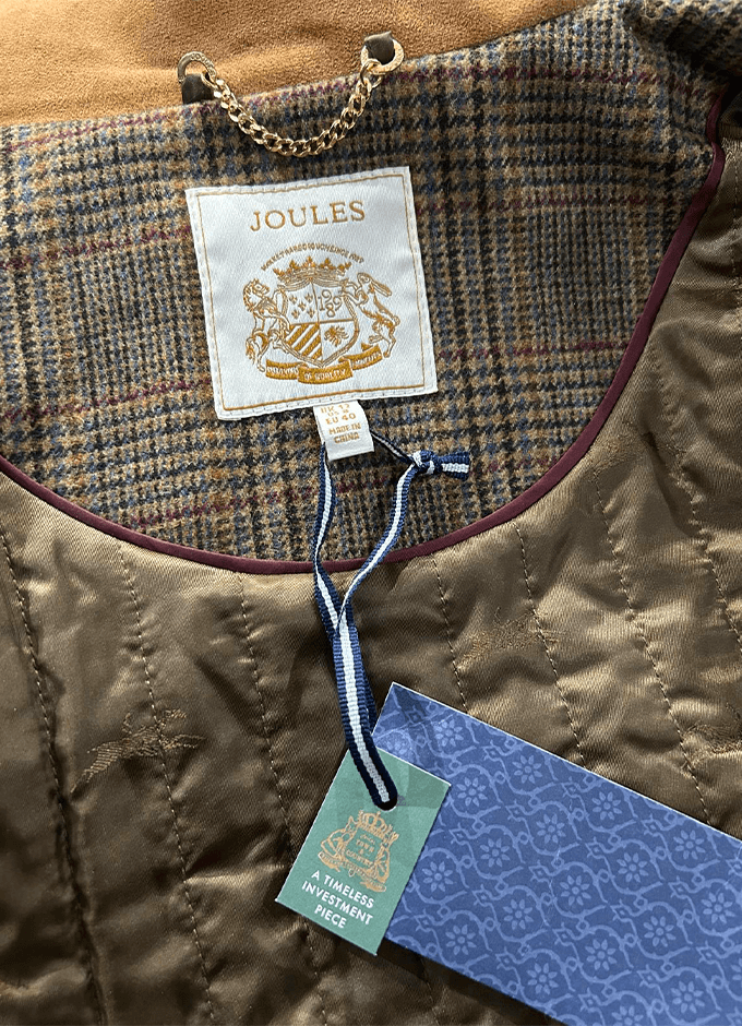 Contemporary Brown Check Fieldcoat