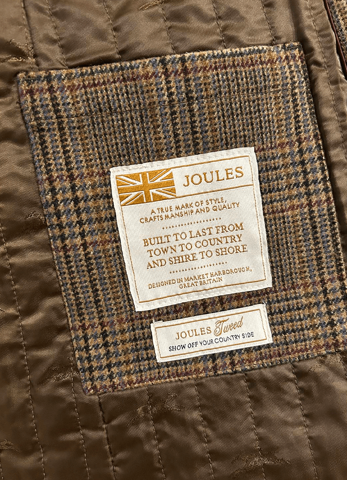 Contemporary Brown Check Fieldcoat