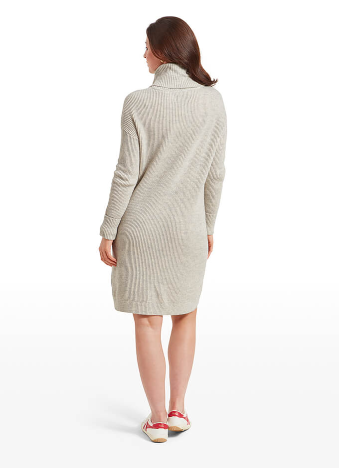 Schoffel Filey Roll Neck Dress | Oat Grey