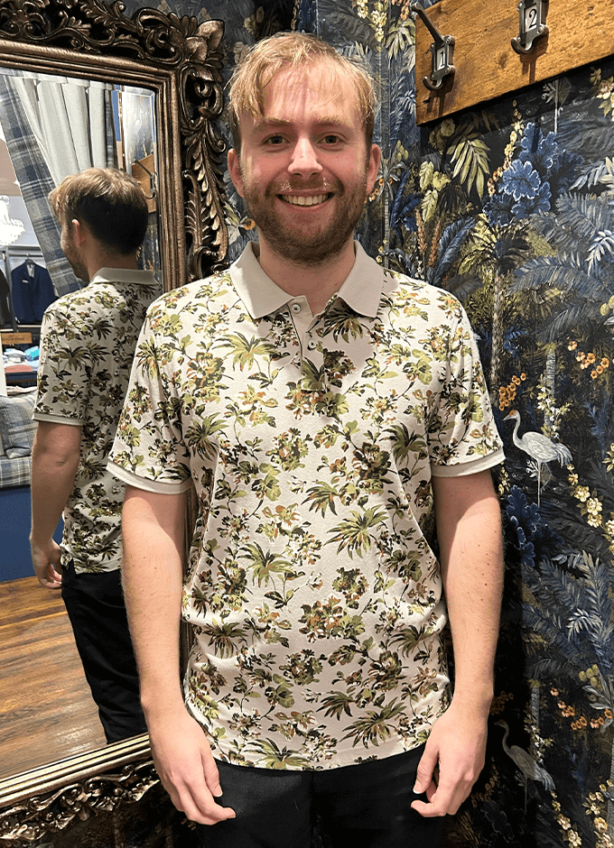 Polo Floral | Cement
