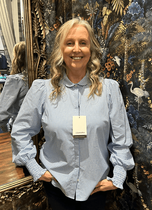 Flora Ladies Shirt | Blue Gingham