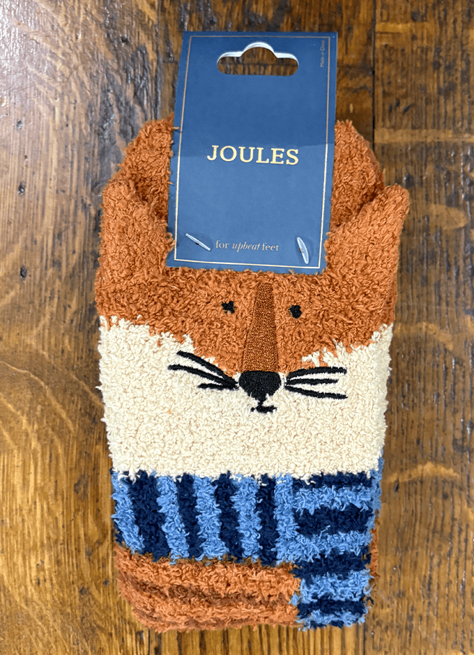 Mens Fluffy Socks | Orange Fox