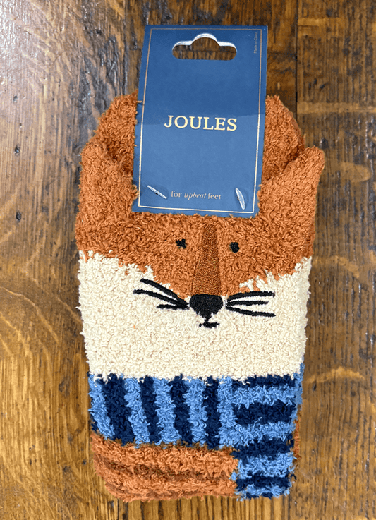 Mens Fluffy Socks | Orange Fox