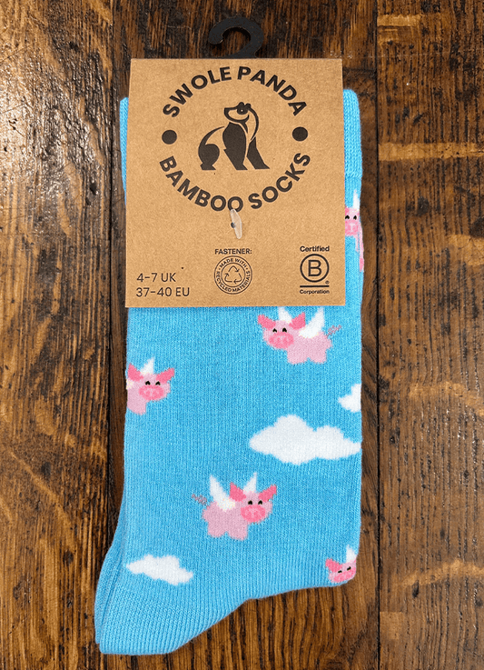 Swole Panda| Flying Pig Socks