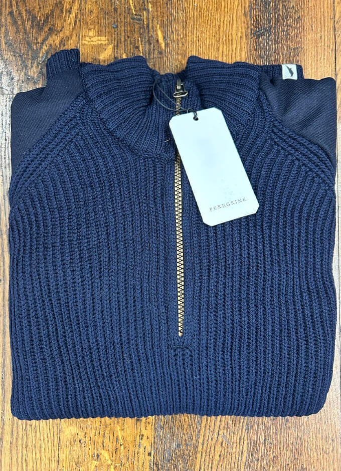 Foxton Zip Neck | Navy