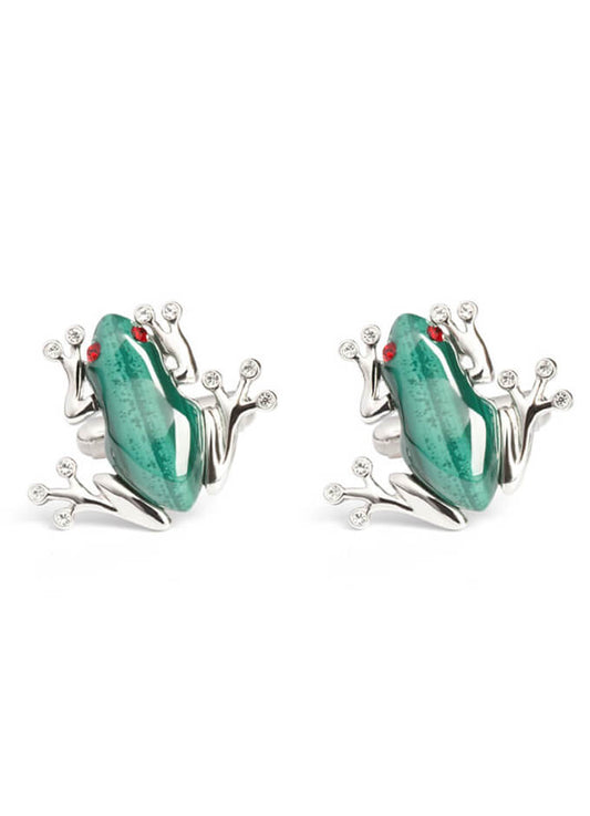 Cufflinks | Frogs with Swarovski