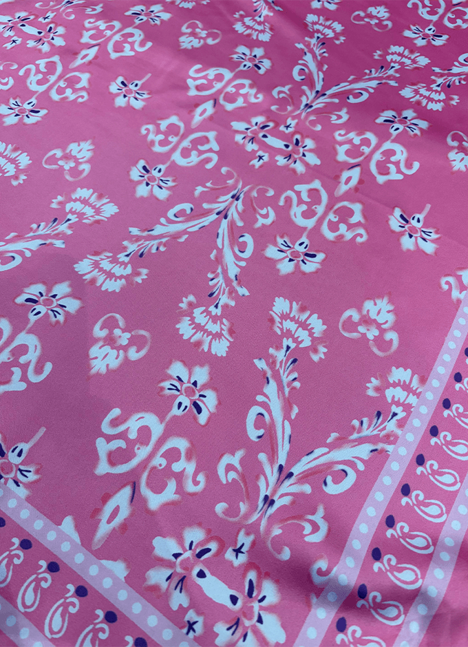 Printed Scarf | Fuchsia Print