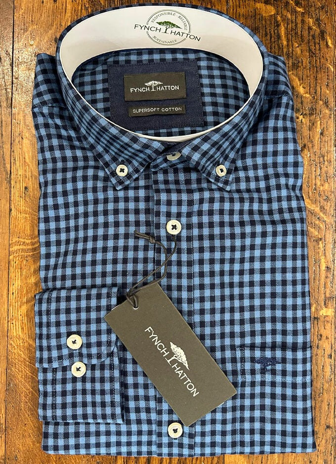 Check Gingham Shirt | Blue