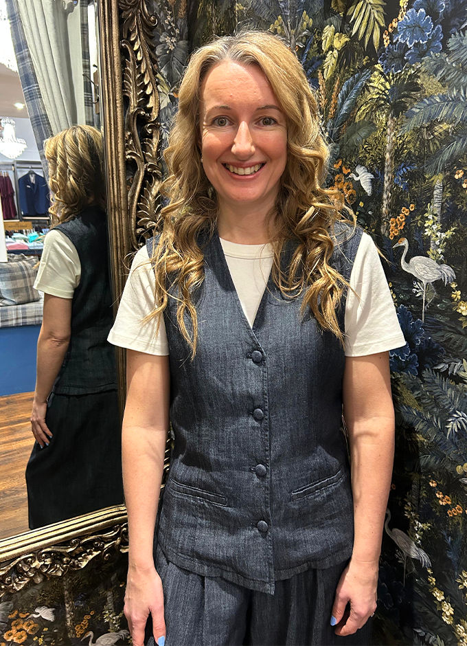 Denim Waistcoat | Dark Indigo