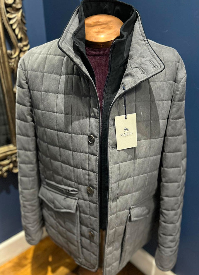 Glenveigh Quilted Coat | Charcoal