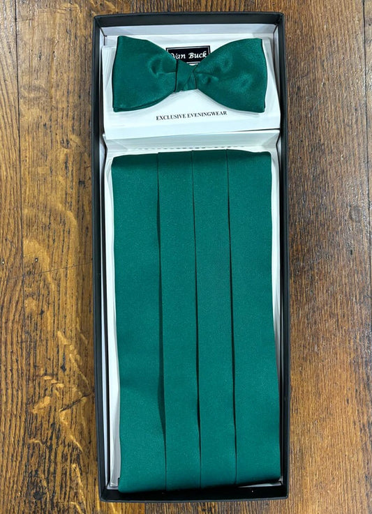 Emerald Cummerbund and Bow Tie Set