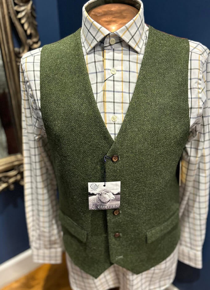 Tweed Waistcoat Ross | Green