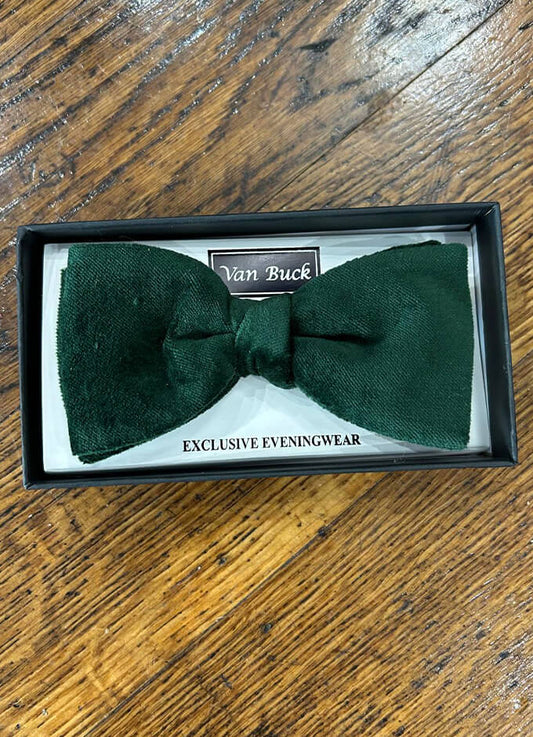 Bow Tie | Bottle Green Velvet