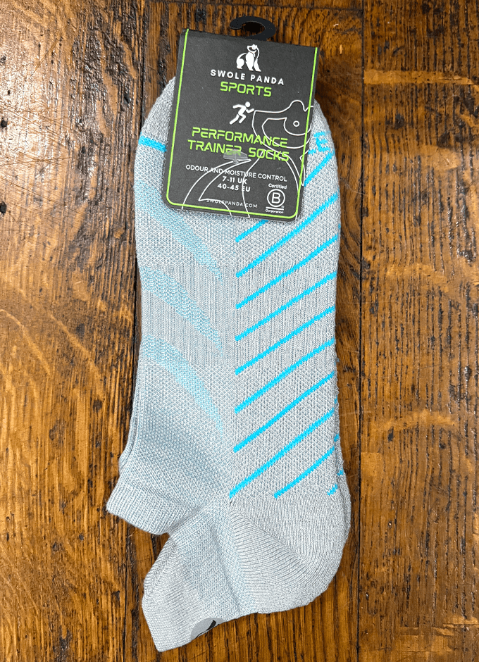 Swole Panda | Trainer Socks | Grey