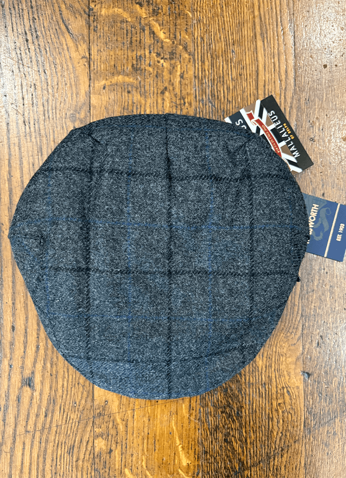 Cambridge Cap Mallalieus of Delph | Charcoal Check