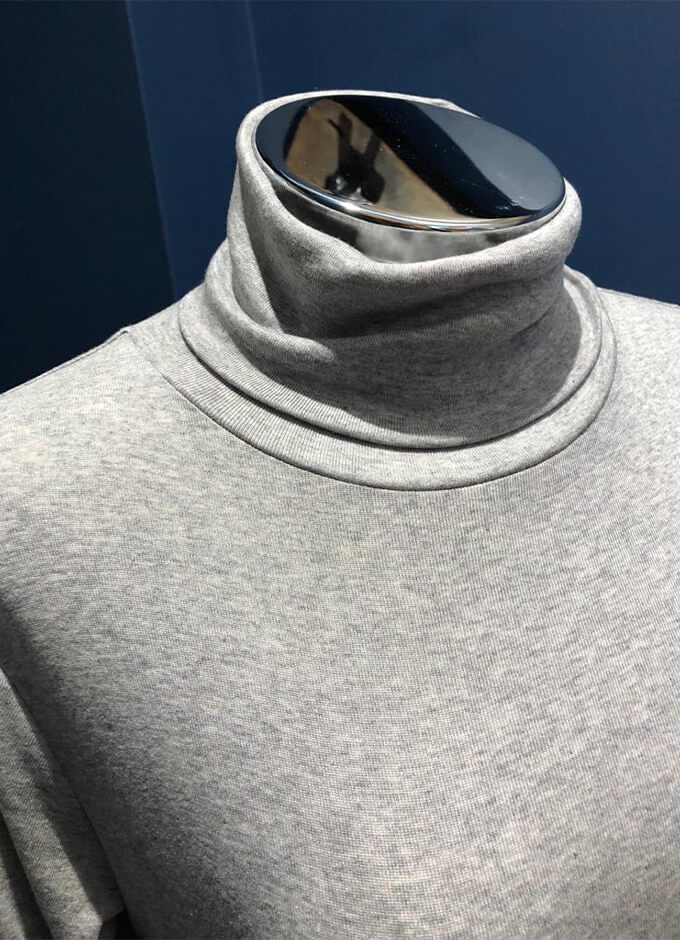 Ladies Roll Neck Top | Grey