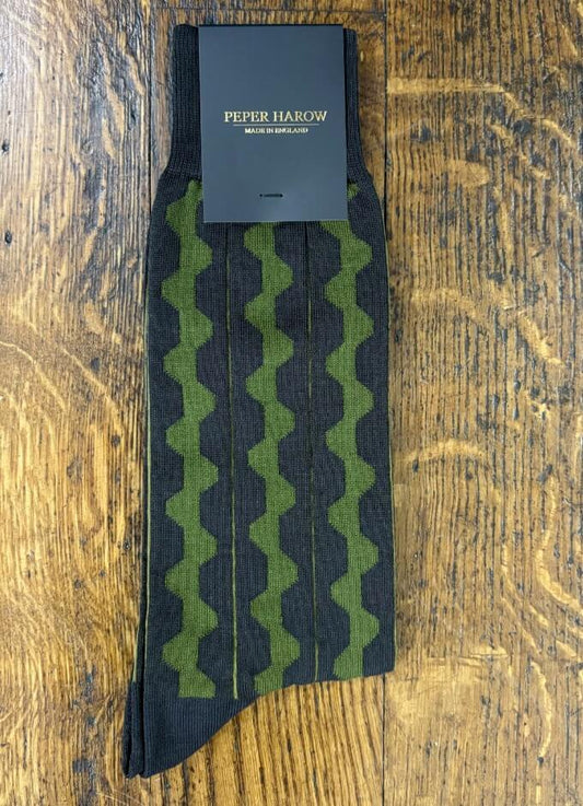 Peper Harow | Groove Men's Socks | Olive
