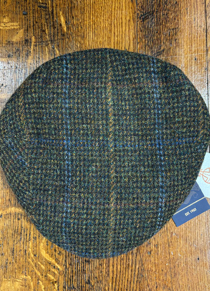 Stornoway Cap | Harris Tweed | Brown/Blue/Green